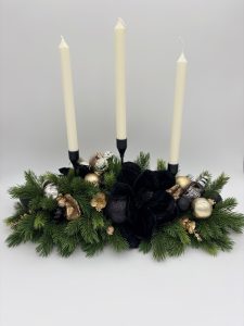 Kalėdinė dekoracija-žvakidė