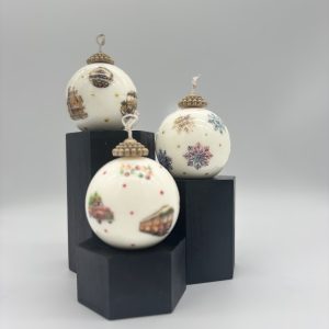 Sojų vaško žvakė ,,Arctic Pearl Vintage'' [Kalėdinė žvakė]